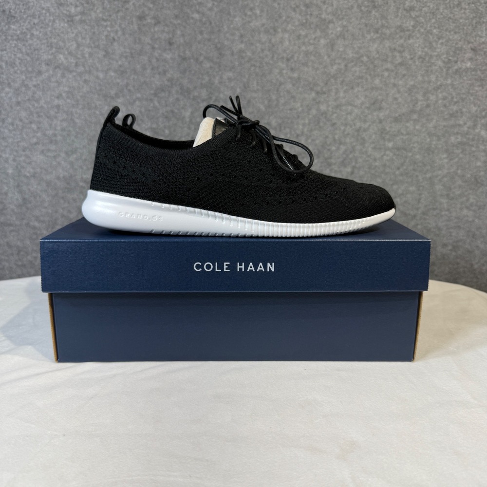 Cole Haan Grand ZeroGrand Stitchlite Black Knit Sneakers Womens 9.5B